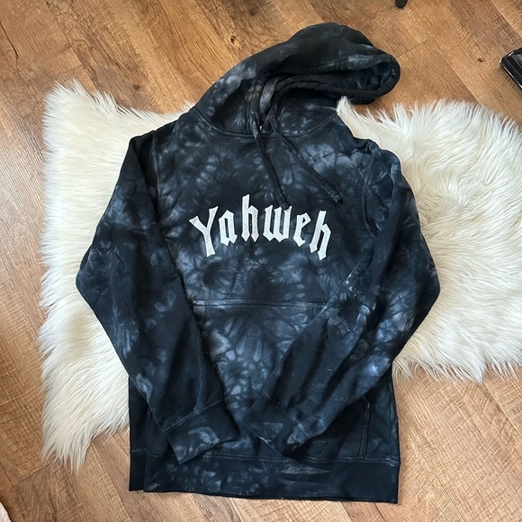 ELEVATED FAITH Yahweh Tie-Dye Unisex Hoodie - Picture 6 of 8